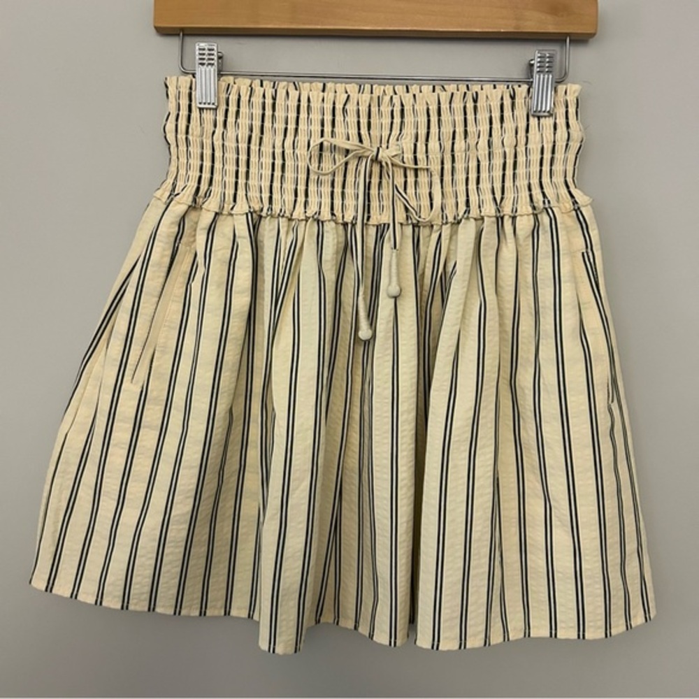 NWT Anthropologie Sundays Iona Pull-On‎ Mini Skirt Stripe Print - Picture 2 of 7
